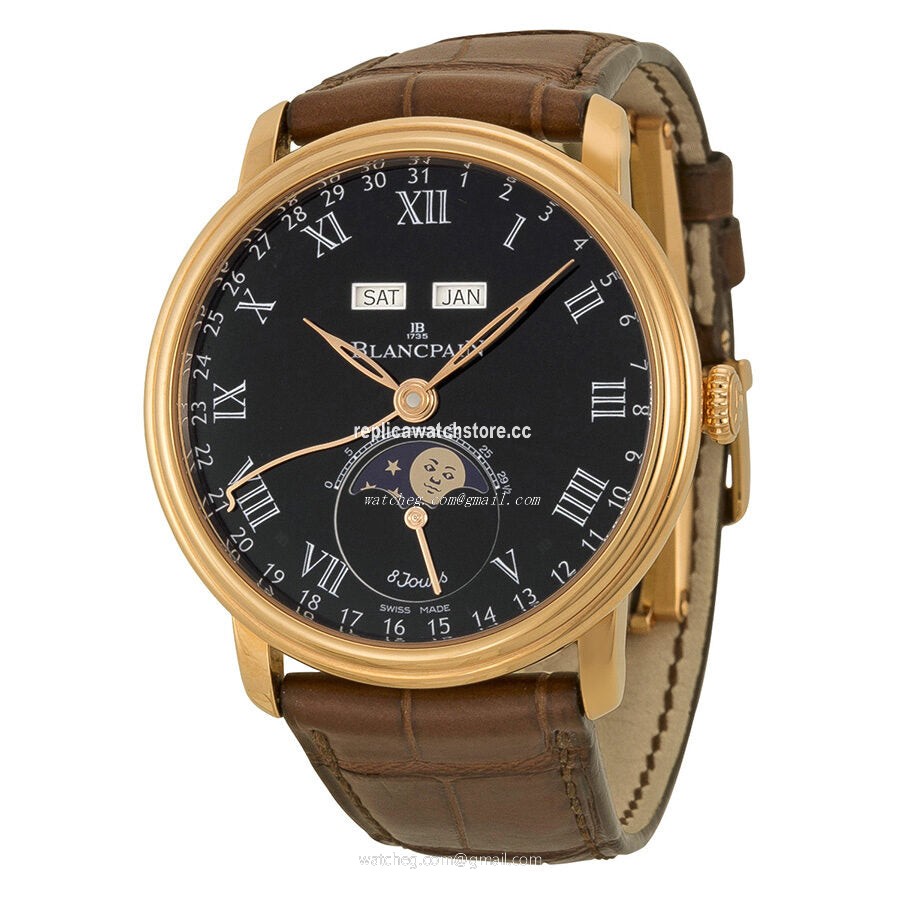 Blancpain Villeret Complete Calendar 8 Days 6639-3637-55B Men's Automatic