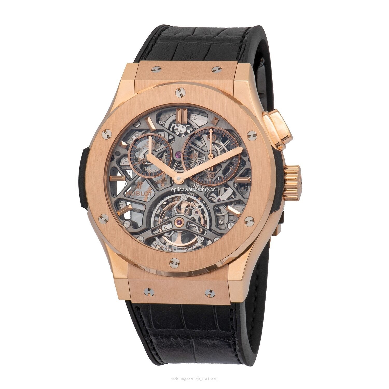 Hublot Tourbillon Skeleton King Gold 506.OX.0180.LR Men's Hand Wind