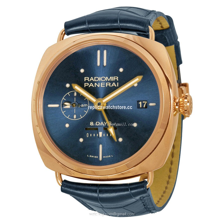 Panerai Radiomir 8 Days Gmt Oro Rosso PAM00538 Men's Hand Wind