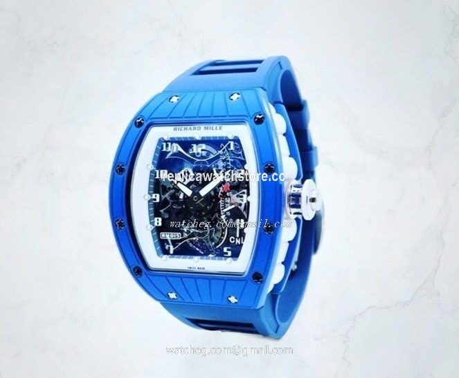 Richard Mille Rm015 RM015 Blue Unisex Hand Wind