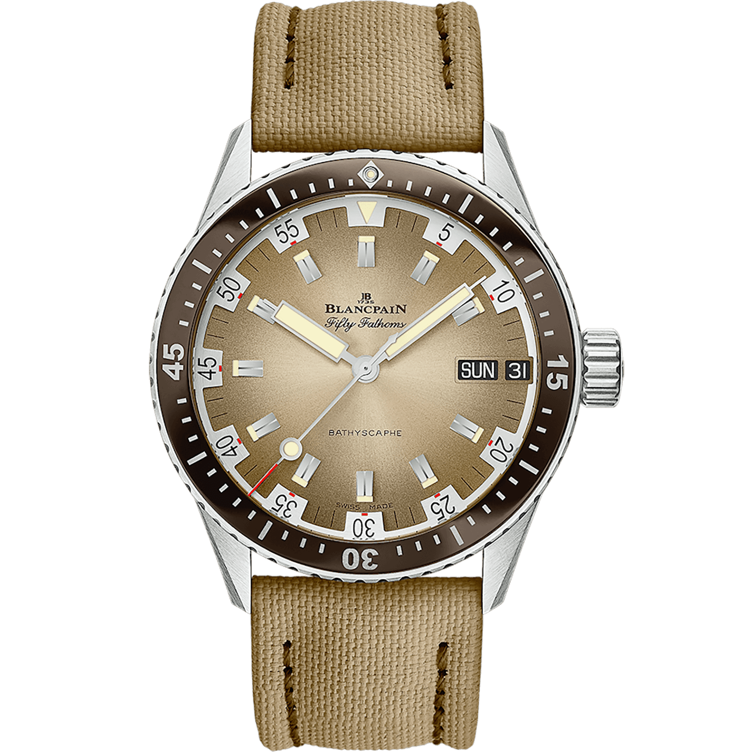 Blancpain Fifty Fathoms Bathyscaphe Day Date Desert Edition 5052-1146-E52A Men/Unisex Automatic