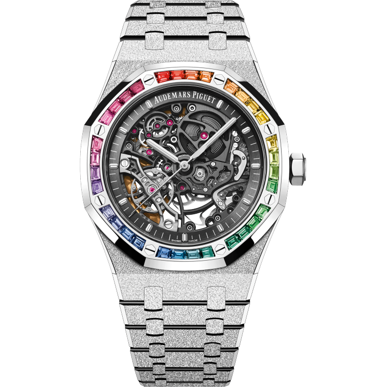 Audemars Piguet Royal Oak Frosted Gold Double Balance Wheel Openworked 15412BC.YG.1224BC.03-B Men/Unisex Self-winding