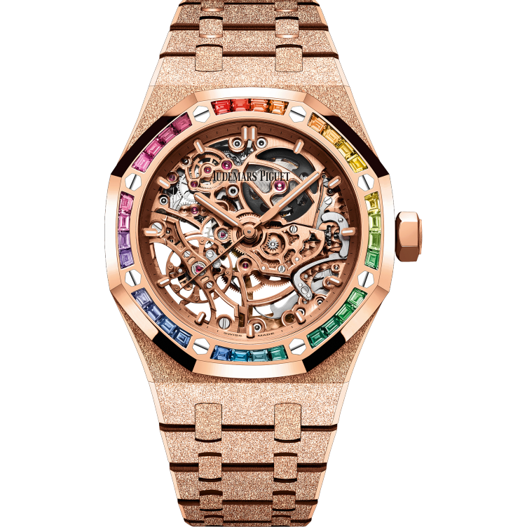 Audemars Piguet Royal Oak Frosted Gold Double Balance Wheel Openworked 15468OR.YG.1259OR.01-B Men/Unisex Self-winding