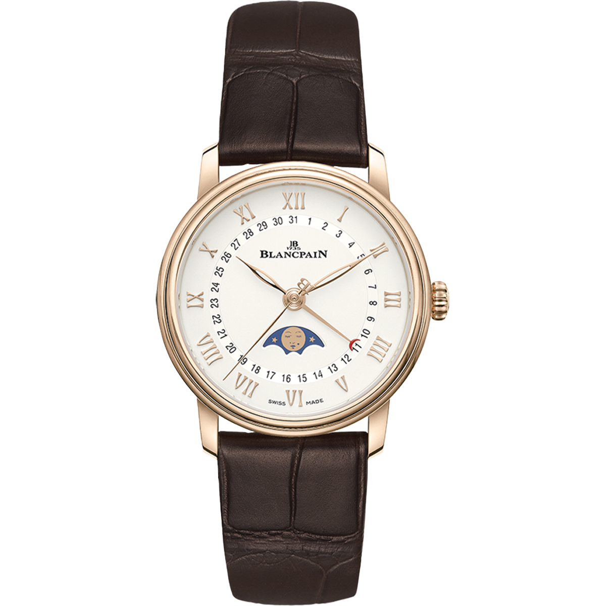 Blancpain Villeret Quantieme Phase de Lune 6126-3642-55B Women Automatic