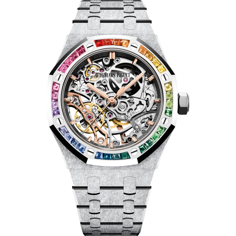 Audemars Piguet Royal Oak Frosted Gold Double Balance Wheel Openworked 15468BC.YG.1259BC.01-B Men/Unisex Self-winding