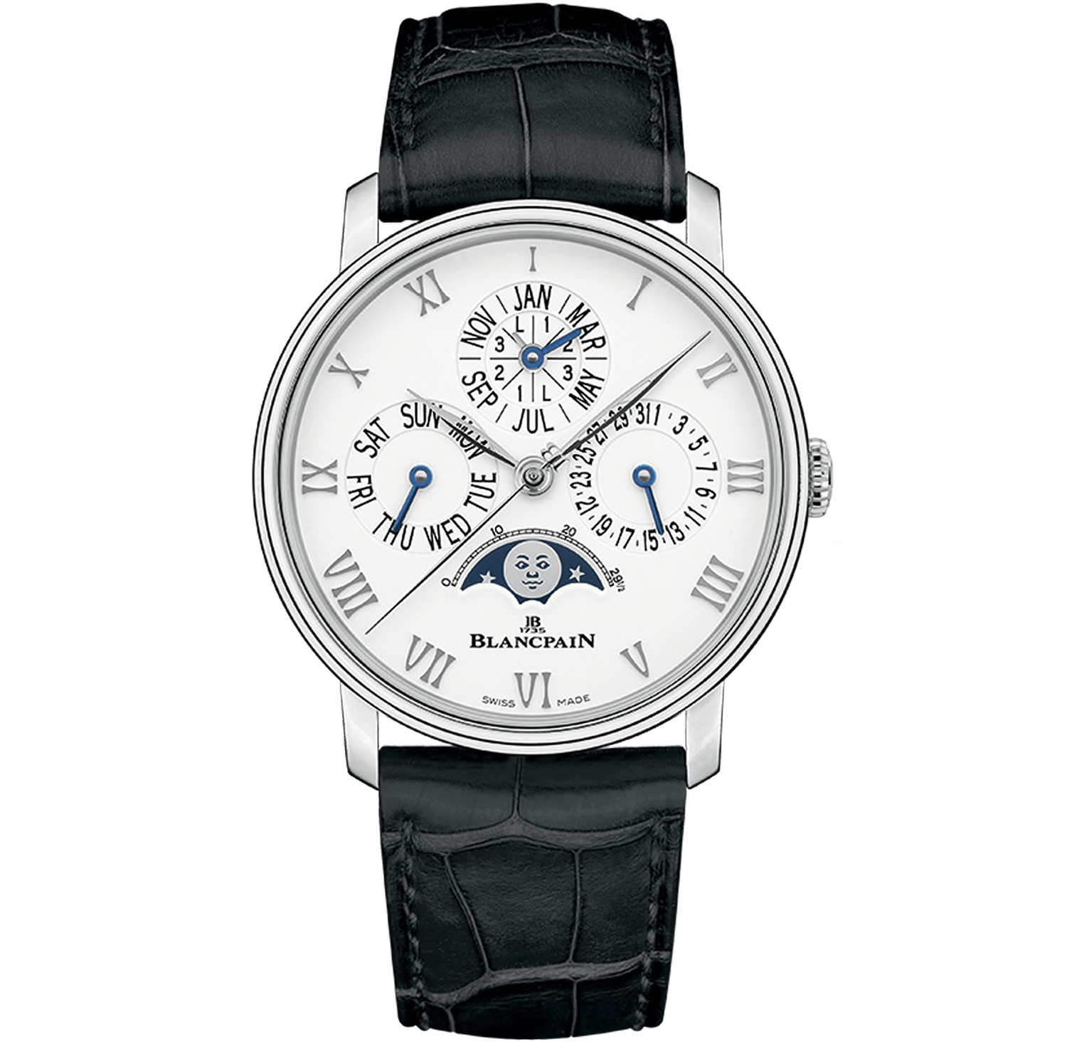 Blancpain Villeret Quantieme Perpetuel Phase de Lune 6656-1127-55B Men/Unisex Automatic