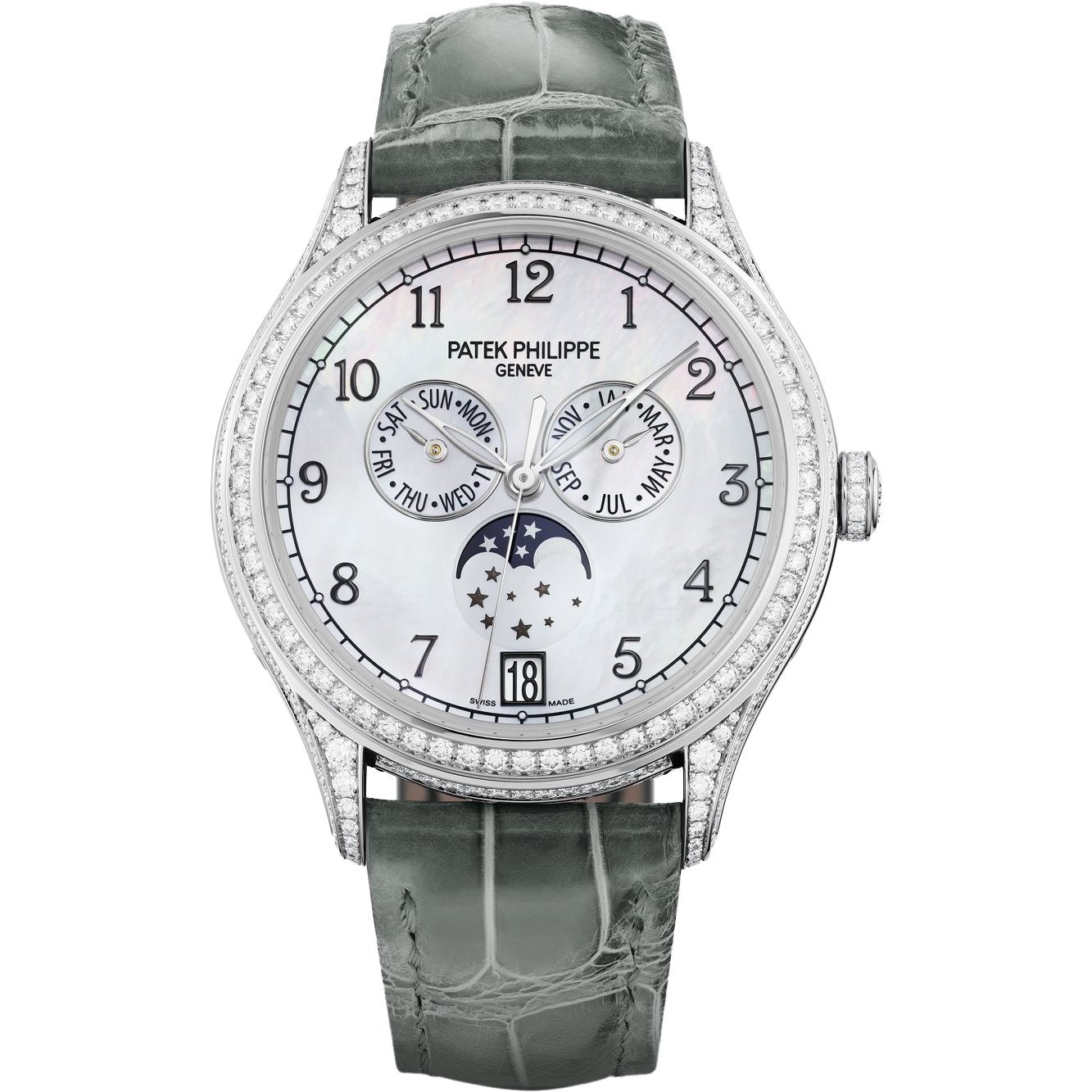 Patek Philippe Complications Annual Calendar Moon Phases 4948G-010 Women Automatic