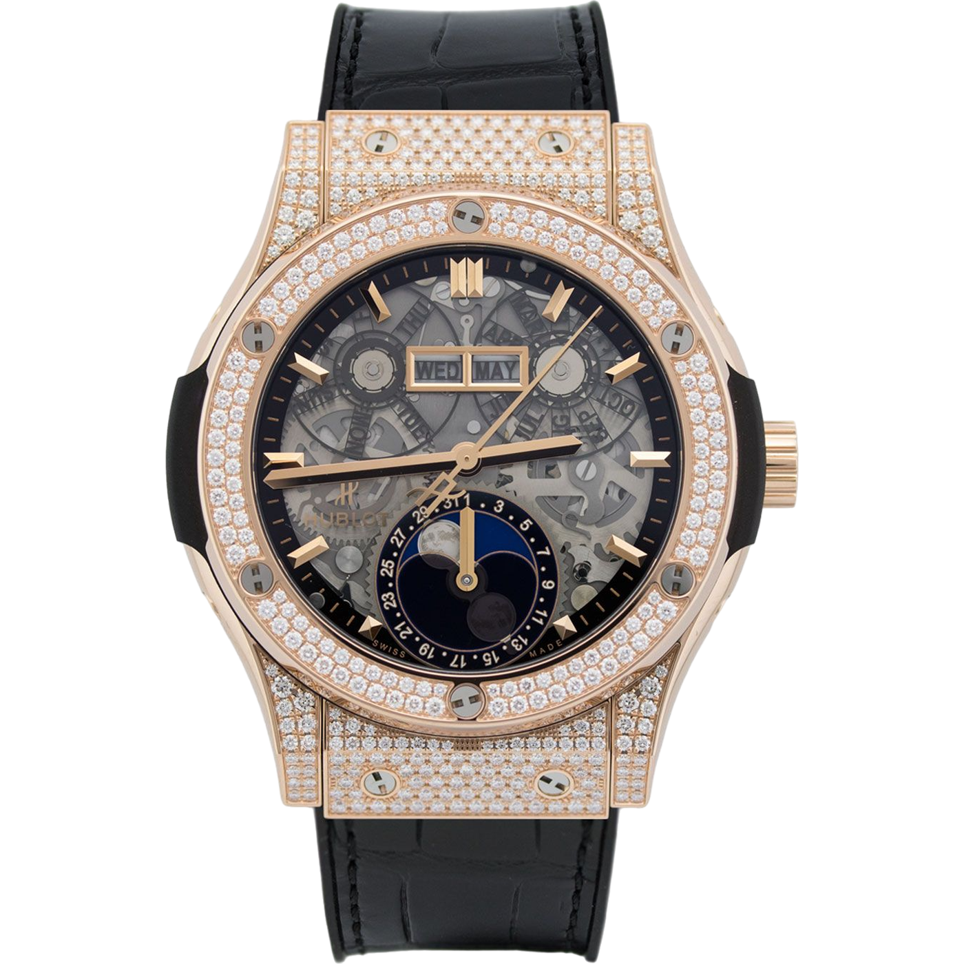 Hublot Classic Fusion Aerofusion Moonphase 547.OX.0180.LR.1704 Men/Unisex Self-winding