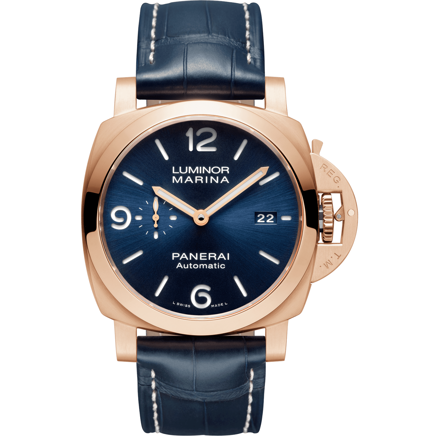 Panerai Luminor Marina Goldtech Sole Blu PAM01112 Men/Unisex Automatic
