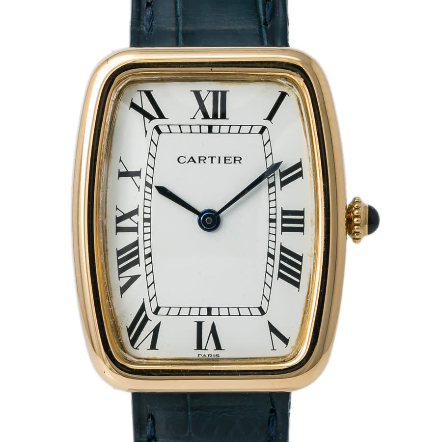 Cartier Faberge Tonneau 7810 Men's Hand Wind 1