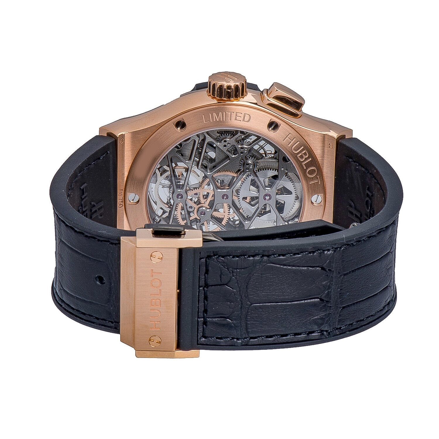 Hublot Tourbillon Skeleton King Gold 506.OX.0180.LR Men's Hand Wind 1