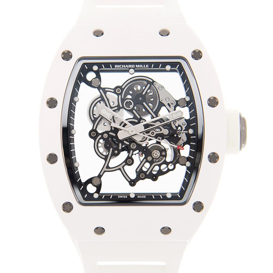 Richard Mille Rm 055 RM055 WHITE Men's Hand Wind 1