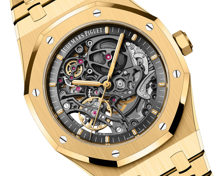 Audemars Piguet Royal Oak Double Balance Wheel Openworked 15407BA.OO.1220BA.01 Men/Unisex Self-winding 1