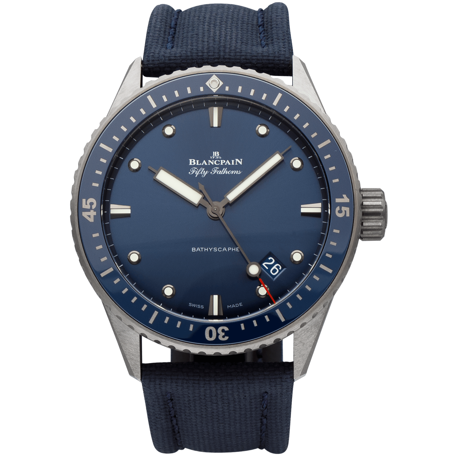 Blancpain Fifty Fathoms Bathyscaphe 5000-0240-O52A Men/Unisex Self-winding 1