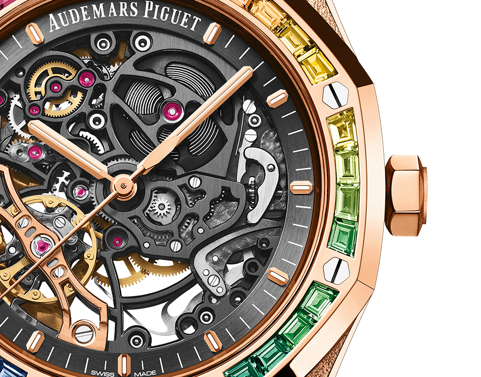 Audemars Piguet Royal Oak Frosted Gold Double Balance Wheel Openworked 15412OR.YG.1224OR.01-B Men/Unisex Self-winding 2
