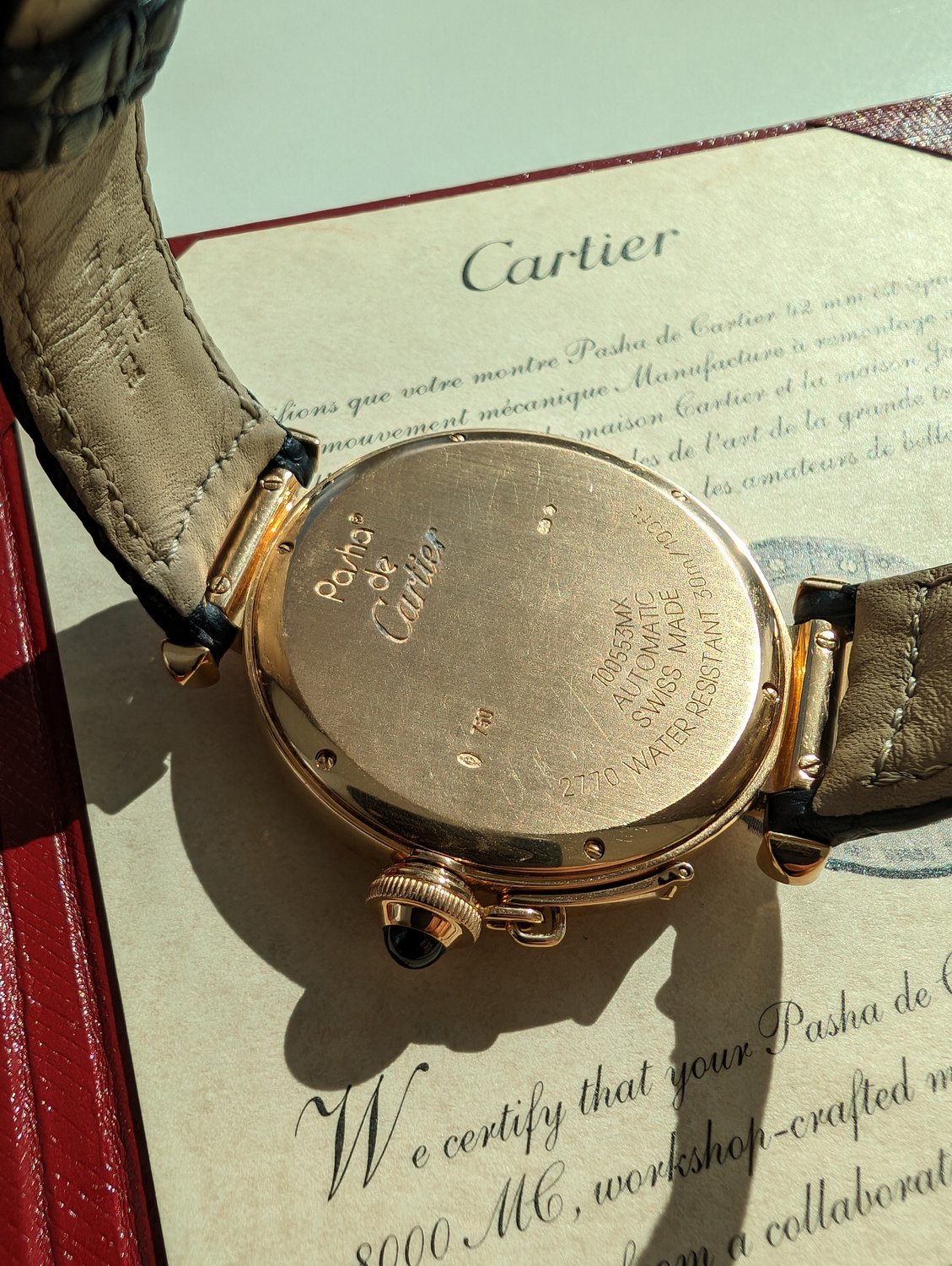 Cartier Pasha 2770 Men/Unisex Self-winding 2