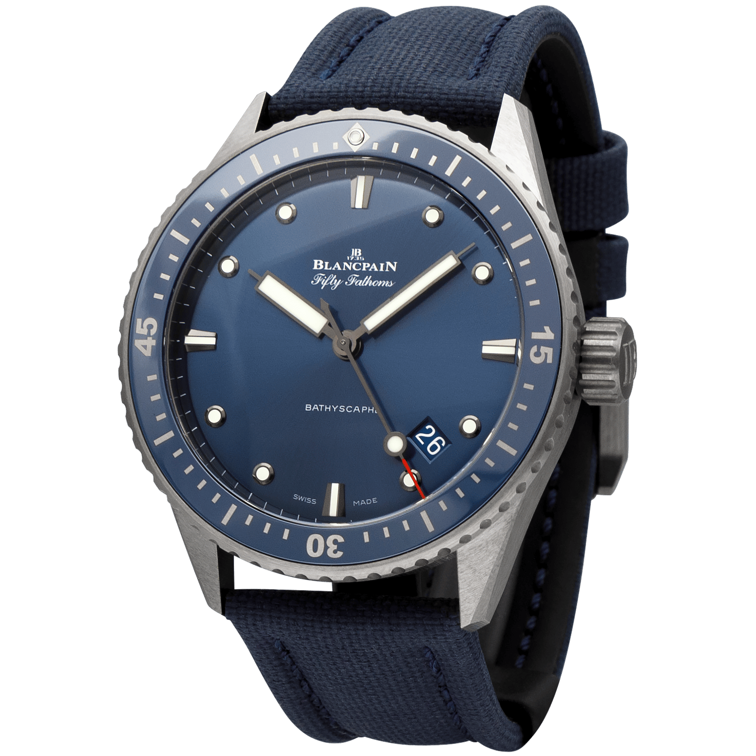 Blancpain Fifty Fathoms Bathyscaphe 5000-0240-O52A Men/Unisex Self-winding 2