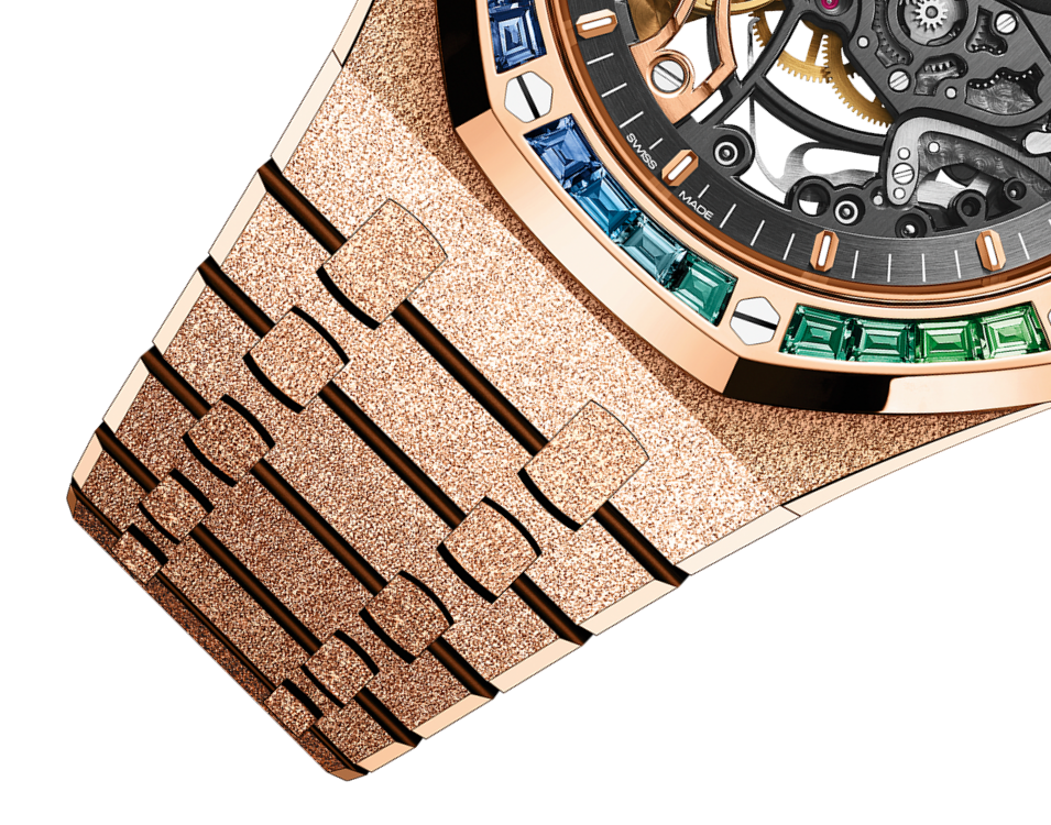 Audemars Piguet Royal Oak Frosted Gold Double Balance Wheel Openworked 15412OR.YG.1224OR.01-B Men/Unisex Self-winding 3