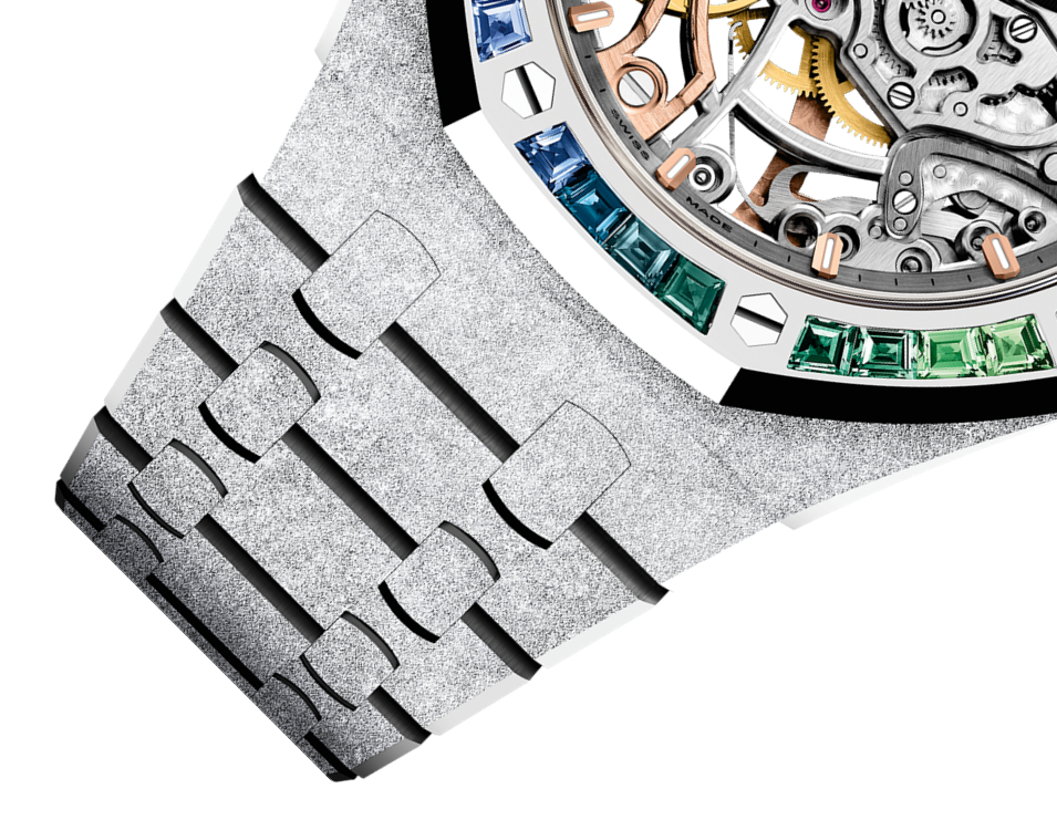 Audemars Piguet Royal Oak Frosted Gold Double Balance Wheel Openworked 15468BC.YG.1259BC.01-B Men/Unisex Self-winding 3