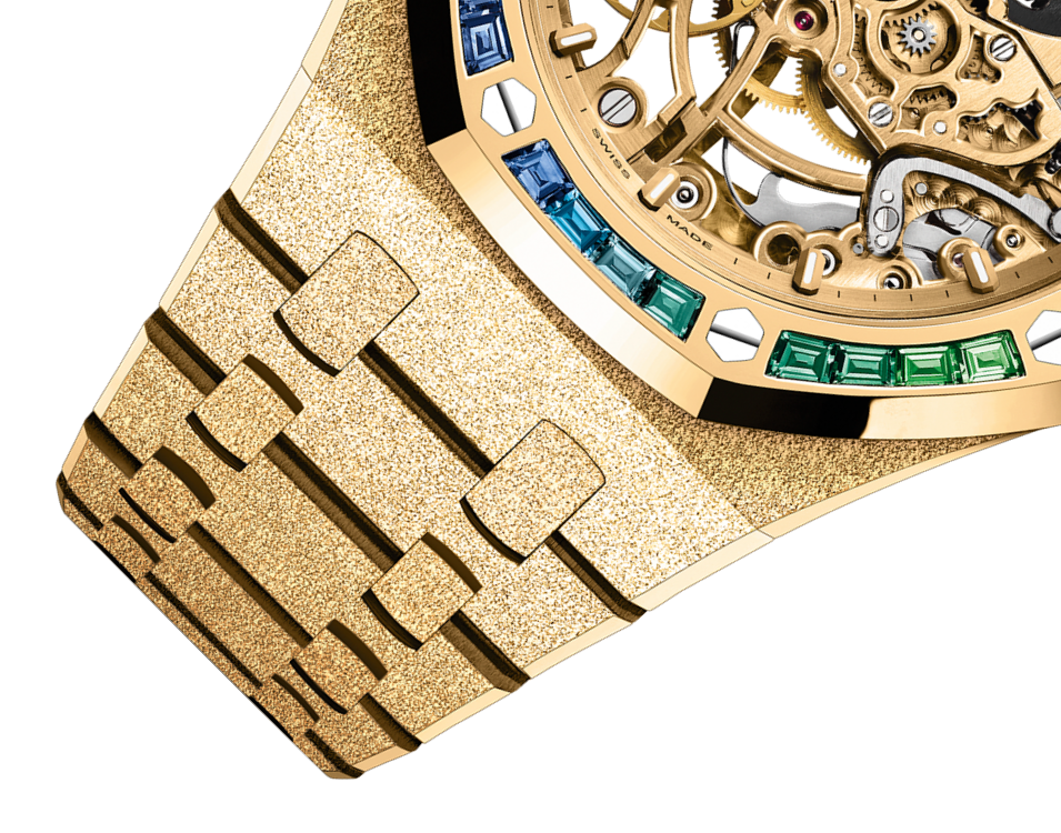 Audemars Piguet Royal Oak Frosted Gold Double Balance Wheel Openworked 15468BA.YG.1259BA.01-B Men/Unisex Self-winding 3