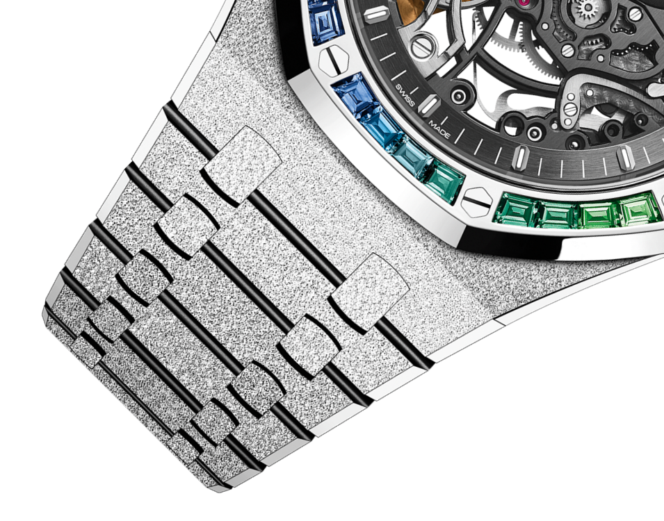 Audemars Piguet Royal Oak Frosted Gold Double Balance Wheel Openworked 15412BC.YG.1224BC.03-B Men/Unisex Self-winding 3