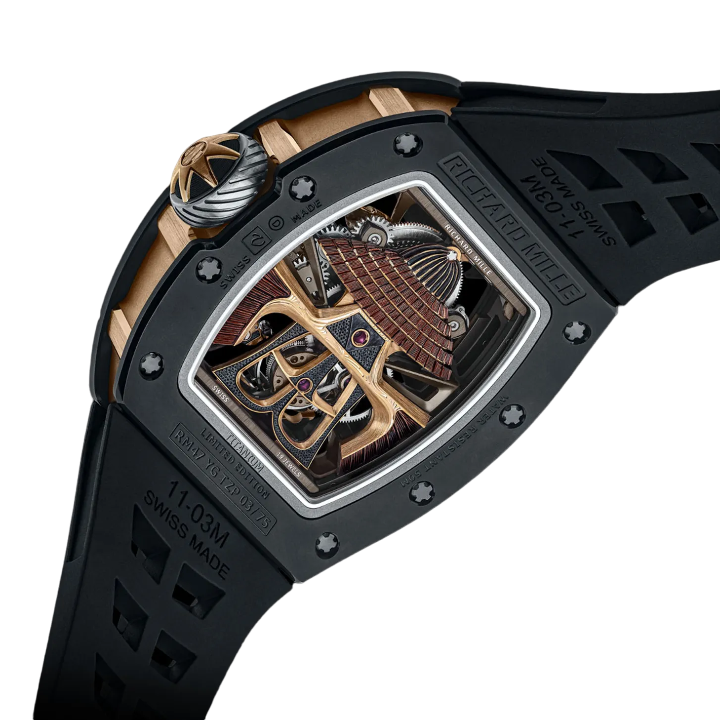 Richard Mille RM47 YG TZP Men/Unisex Manual winding Tourbillon 3