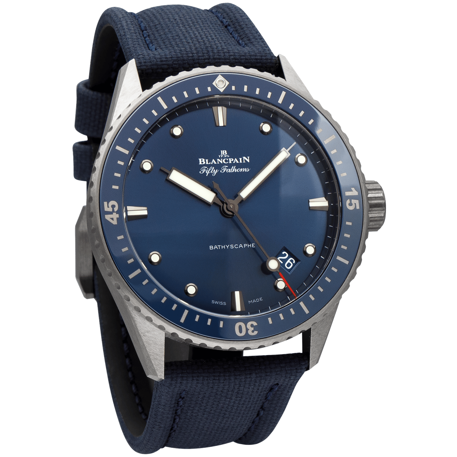 Blancpain Fifty Fathoms Bathyscaphe 5000-0240-O52A Men/Unisex Self-winding 3