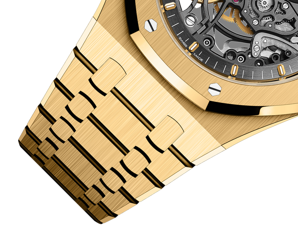 Audemars Piguet Royal Oak Double Balance Wheel Openworked 15407BA.OO.1220BA.01 Men/Unisex Self-winding 3